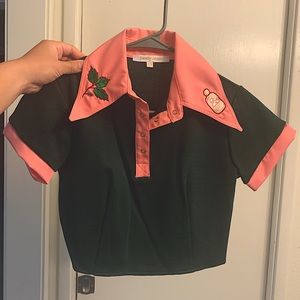 Tuesday Bassen Poison Ivy cropped polo